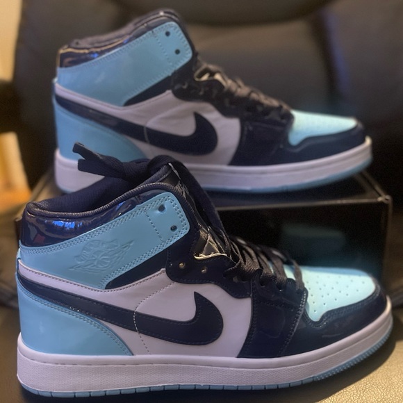 Air Jordan 1 Retro High OG ‘Blue Chill’ Brand New Size 9 - Picture 1 of 4